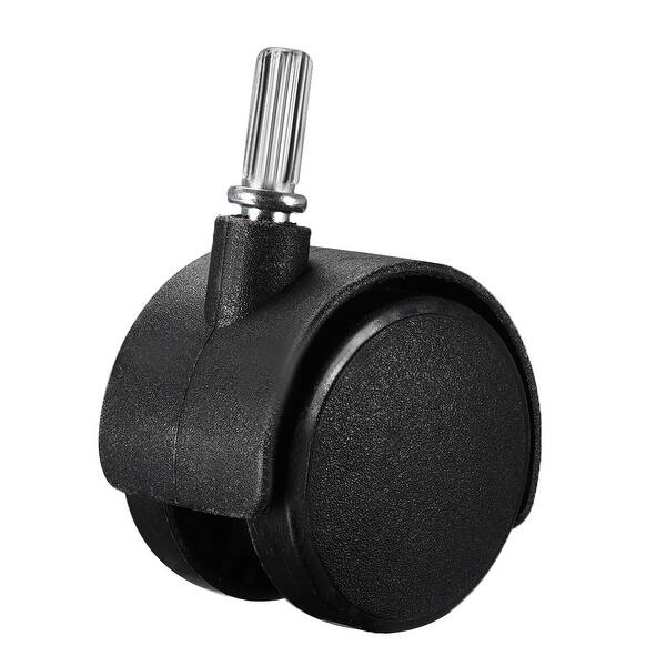 2" Swivel Casters Twin Wheel 8mmx20mm Stem Furnitures Caster w Brake